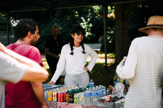 Community members at Rosebery Park