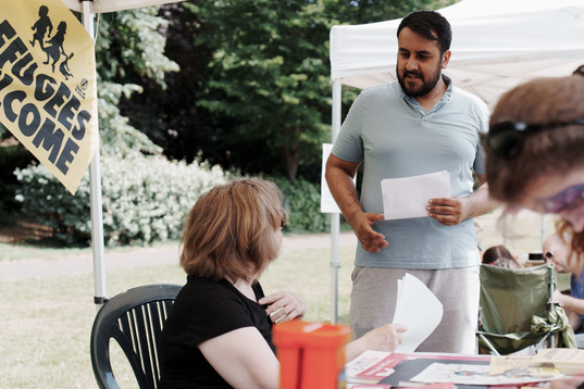 Community members at Rosebery Park