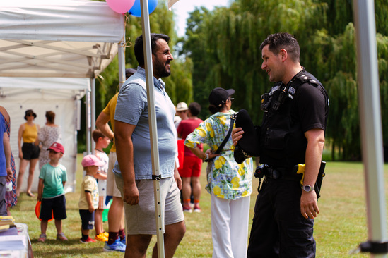 Community members at Rosebery Park