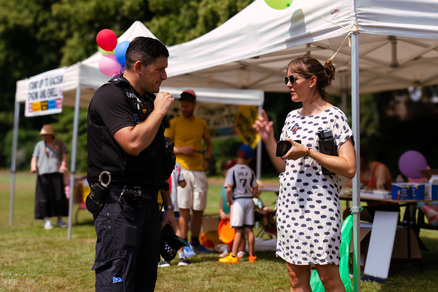 Community members at Rosebery Park
