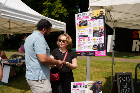 Community members at our Rosebery Park unity event