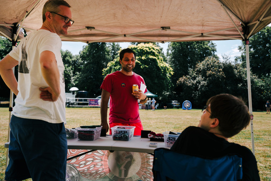 Community members at Rosebery Park