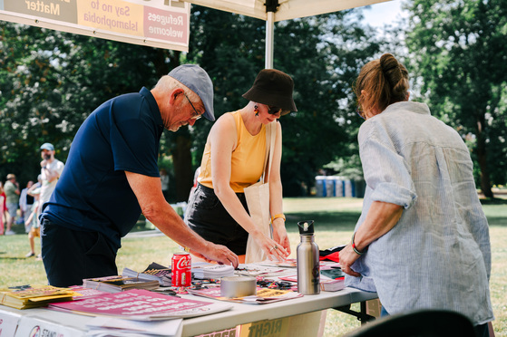 Community members at Rosebery Park