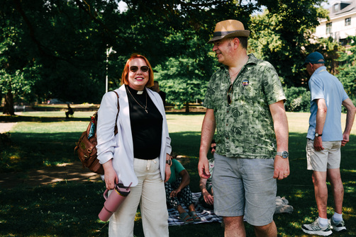 Community members at Rosebery Park