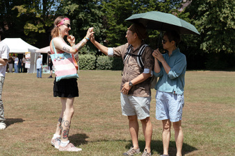 Community members at Rosebery Park