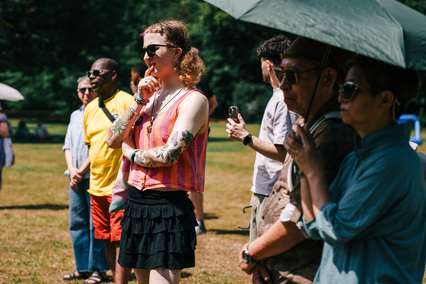 Community members at Rosebery Park