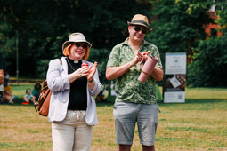 Community members at Rosebery Park