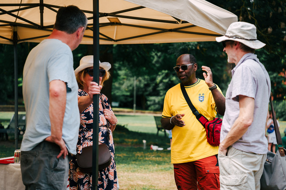 Community members at Rosebery Park