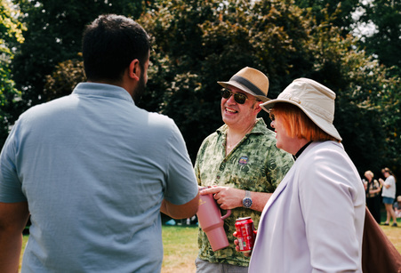 Community members at Rosebery Park