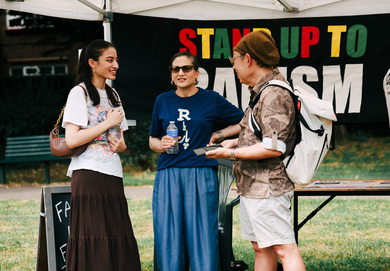 Community members at Rosebery Park