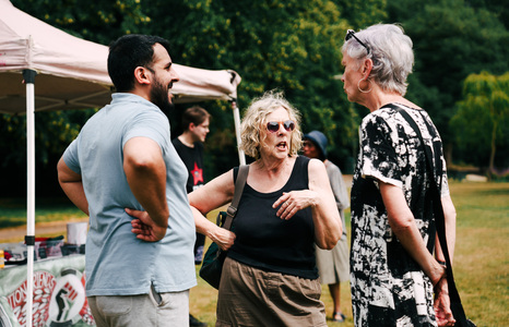 Community members at Rosebery Park
