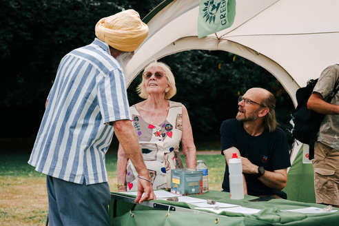 Community members at Rosebery Park