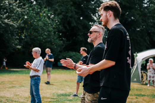 Community members at Rosebery Park