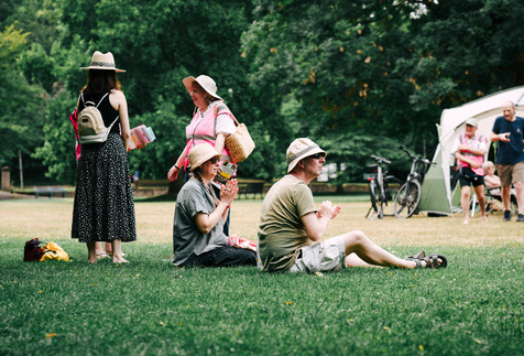 Community members at Rosebery Park